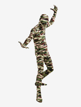 Morph Suit Green Camouflage Lycra Spandex Zentai Suit Unisex Full Body Suit