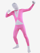 Morph Suit Pink Tuxedo Pattern Zentai Suit Full Body Lycra Spandex Bodysuit