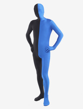 Morph Suit Black and Blue Lycra Spandex Zentai Suit Unisex Full Body Suit