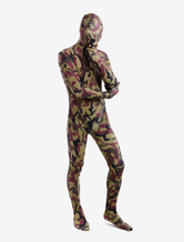 Costume beau de zentai enveloppé unisexe en lycra spandex multicolore camouflage Déguisements Halloween