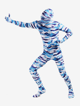Morph Suit Blue Camouflage Lycra Spandex Zentai Suit Unisex Full Body Suit