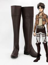 Attack On Titan Eren Jaeger Cosplay Shoes Boots Survey Corps Scout Regiment Cosplay Boots