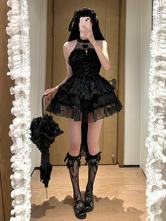   パステルゴシックロリータドレス フリル レースアップ ピンク ホワイト ロマンス姫ロリータドレス