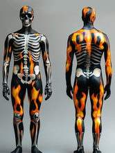 モンスター全身タイツ ハロウィン スケルトン ボディスーツ 全身コスチューム 大人用 コスプレ ジャンプスーツ