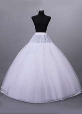 White 8-Tier Net Full Gown Bridal Wedding Petticoat