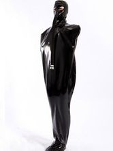 ラテックス　全身タイツ　コスチューム　ハロウィン　ブラック　大人用　ドレス　ユニセックス　 ハロウィン
