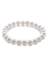 Chic White Imitated Pearl Metal Bridal Bracelet