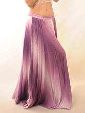 Fashion Purple Rayon Belly Dance Long Skirt