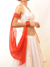 Armwear Belly Dance Costume Red Polyester Bollywood Dance Accessories