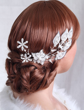 Luxury Metal Pearls Wedding Hairpin