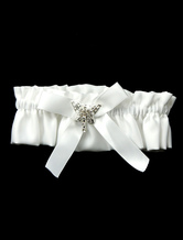 White Bow Satin Gorgeous Wedding Garter