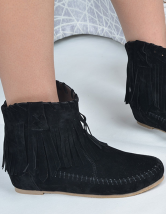 pointy flat booties