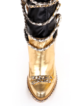 multi coloured leather boots