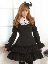 Vestido de Lolita de algodón mezclado con estampado 