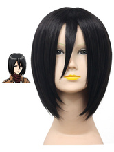 Heat Resistant Fiber Attack on Titan Mikasa Ackerman Cosplay Wig 
