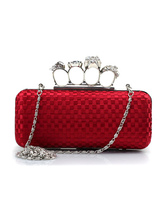 red rose clutch bag