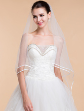 Ivory One-Tier Tulle Wedding Veil