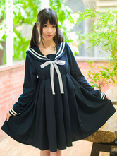 Lolita Sailor One Peice Dress Abito manica lunga primavera estate