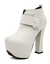 chunky heel platform bootie