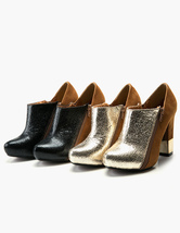 color block booties