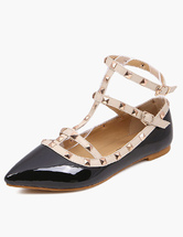pointed toe flats studded