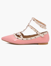 pointed toe flats studded