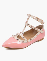 pointed toe flats studded