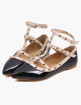 pointed toe flats studded