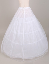 Bola vestido estilo Petticoat nupcial com Drawstring da cintura