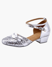 Ankle Strap Glitter Latin Dance Shoes  