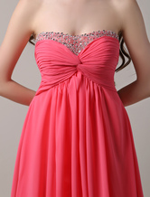 low back chiffon dress