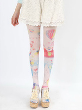 Calcetines de Lolita dulce floral 