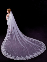 Lace Tulle One-Tier Scalloped Edge 350cm Bride's Wedding Veils 