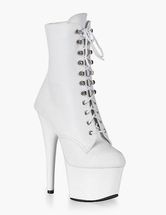 round toe platform booties