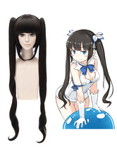 DanMachi  Hestia Cosplay Wig Is It Wrong To Try To Pick Up Girls In A Dungeon Hestia Black Long Cosplay Wig 