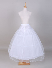 White A-Line Tulle Wedding Petticoat for Bride 