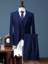 light blue plaid suit