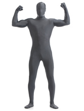 Dark Grey Zentai Suit Adults Morph Suit Full Body Lycra Spandex Bodysuit for Men