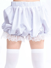 Spitzen Rüschen Baumwolle Lolita Shorts für Frauen in Weisse 2024