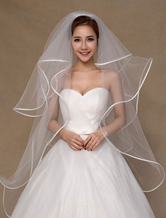 Ivory Semi-Sheer Tulle Bridal Wedding Veil