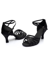 black cut out sandals
