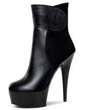 Black Boots Sky High Platform Heels for Women Stripper Shoes