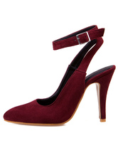 womens burgundy dress sandals