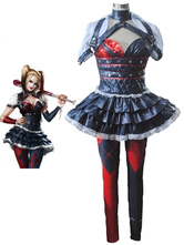 Costume cosplay di Harley Quinn Batman Arkham Asylum Harley Quinn Halloween Deluxe Edition
