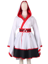 Inspired By Assassins Creed Connor Cosplay Costume Kimono Dress Version For Girls