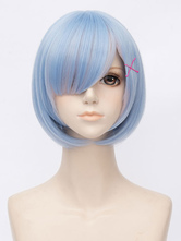 Re:Zero Starting Life In Another World Young Rem Blue Shades Cosplay Wig