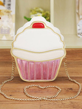 Cute Lolita Bag Pink Mini Ice-cream Lolita Frame Chain Bag