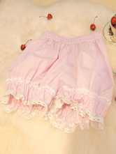 Sweet Lolita Bloomers Cute Cotton Lace Lolita Pumpkin Bloomers Short Pants