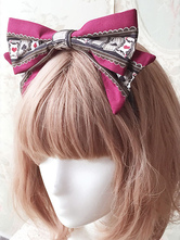 Gothic Lolita Headband Poker Printed Alice Lolita Hair Bow 