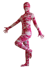 Roupa de Lycra Spandex Zentai terno Camo cheio do corpo feminino Halloween